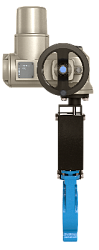 Задвижка шиберная VALSTOK VA-013-01-AUMA-N чугунная межфланцевая с электроприводом AUMA SA 380В